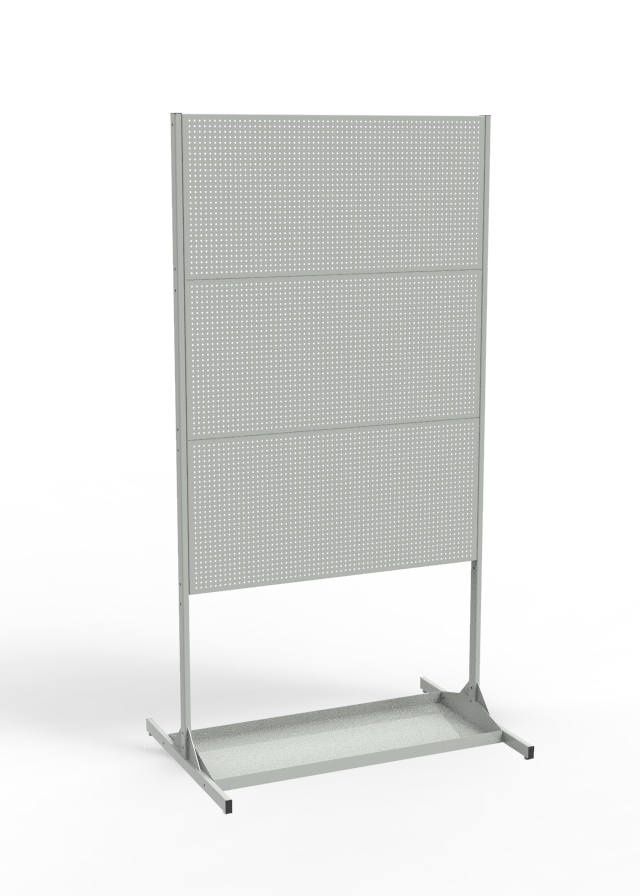 Фото - экран сварщика 3 панели стационарный с лотком эс-3-лт