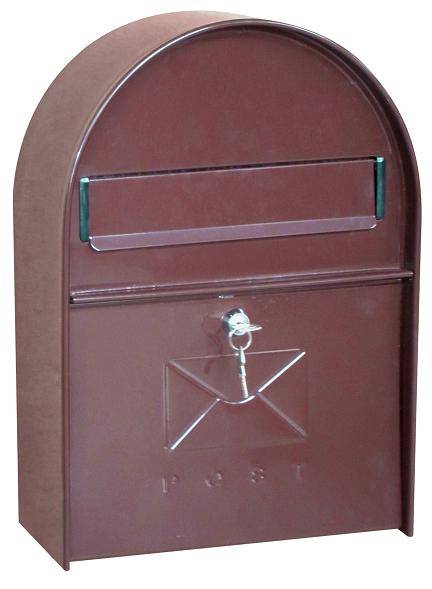 Почтовый ящик ВН-26 коричневый уличный для дома