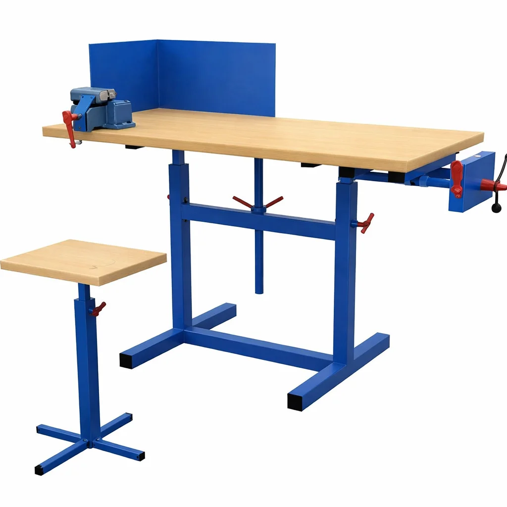 Верстак школьный на сварном основании ВК-1(уп)