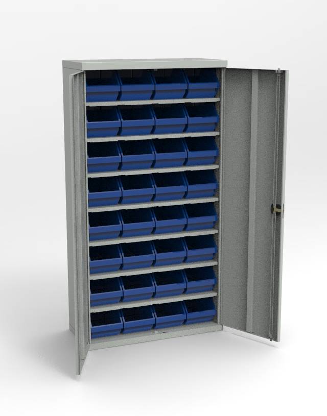 Фото - шкаф для метизов зс-д-5004.32 металлический с дверями
