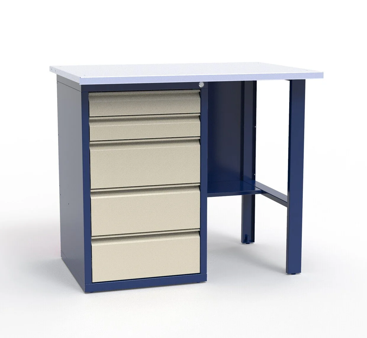 Верстак слесарный однотумбовый СВ-1Т.05.00.10