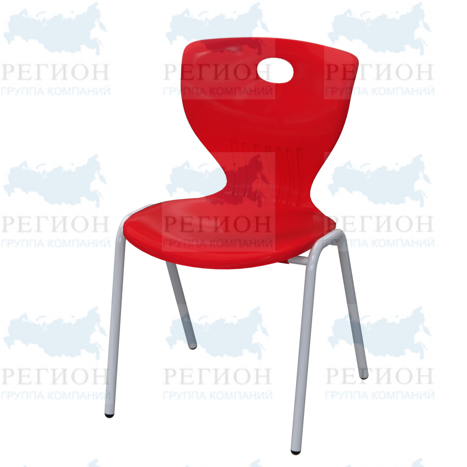 стул с пластиковым сиденьем и спинкой
