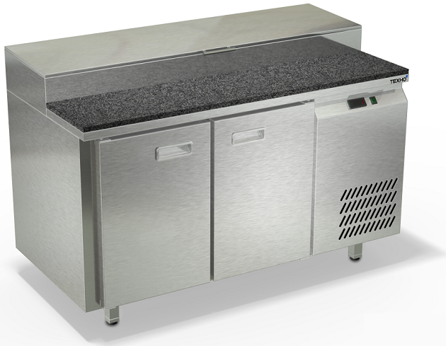 Охлаждаемый стол для пиццы боковой агрегат столешница камень 1/3 СПБ/П-326/20-1307 (1390x700x850 мм)