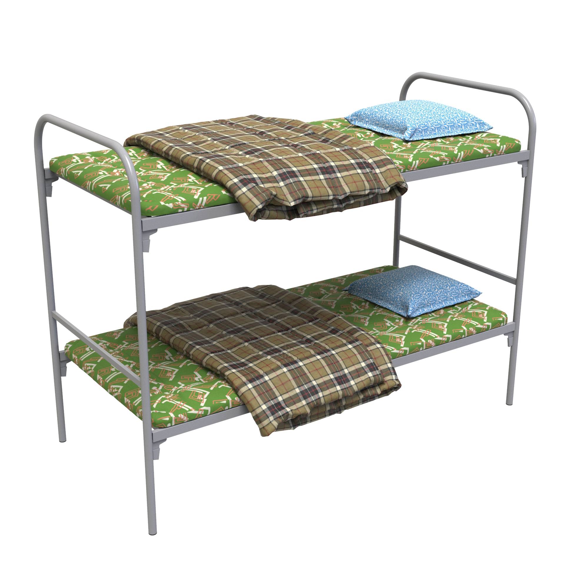 Фото кровать с матрасами и постельными принадлежностями - олимп-2