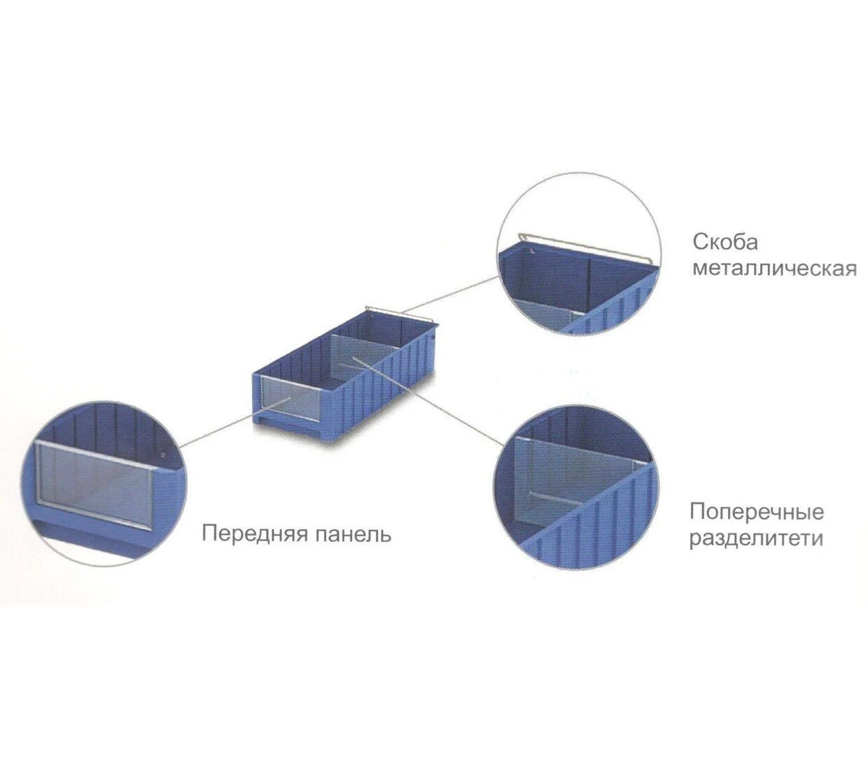 Контейнер для полок на стеллаж SK 6214