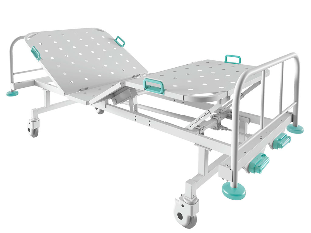 Кровать - КМ-04 (2231х972х866 мм) медицинская металлическая для больницы