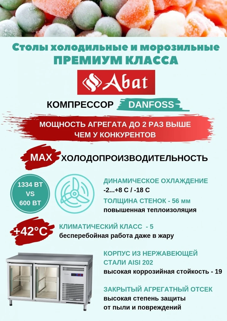 Стол с охлаждаемой столешницей ПВВ(Н)-70СО