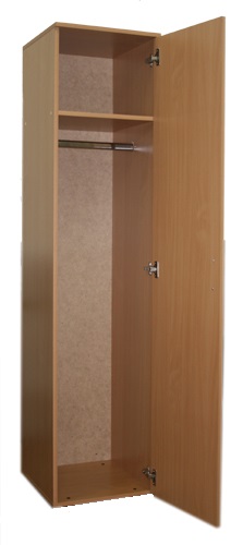 Фото - шкаф шд-11/460 (1800/450/460 мм) для одежды одностворчатый для общежитий из лдсп