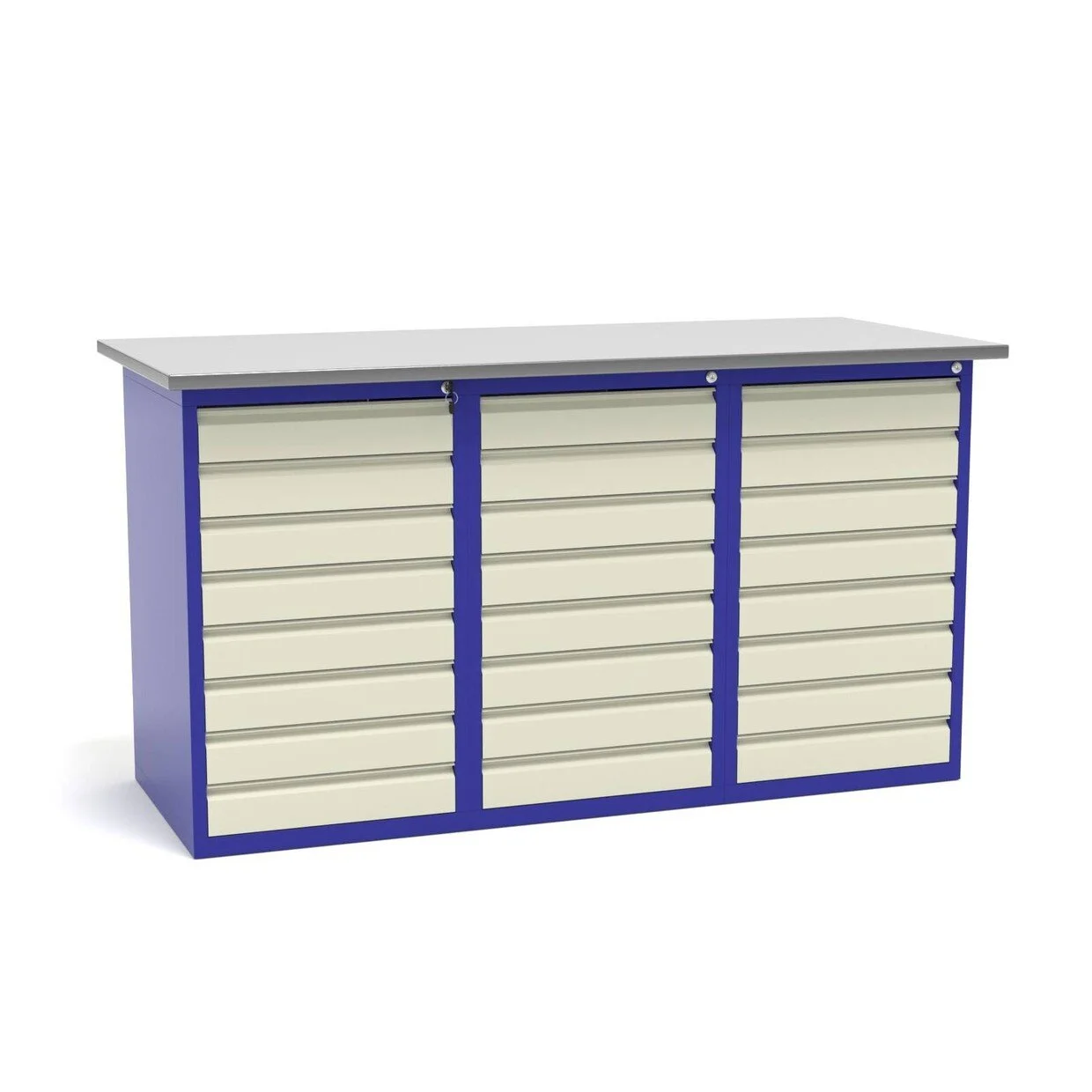 Верстак слесарный трехтумбовый СВ-3Т.08.08.08.16