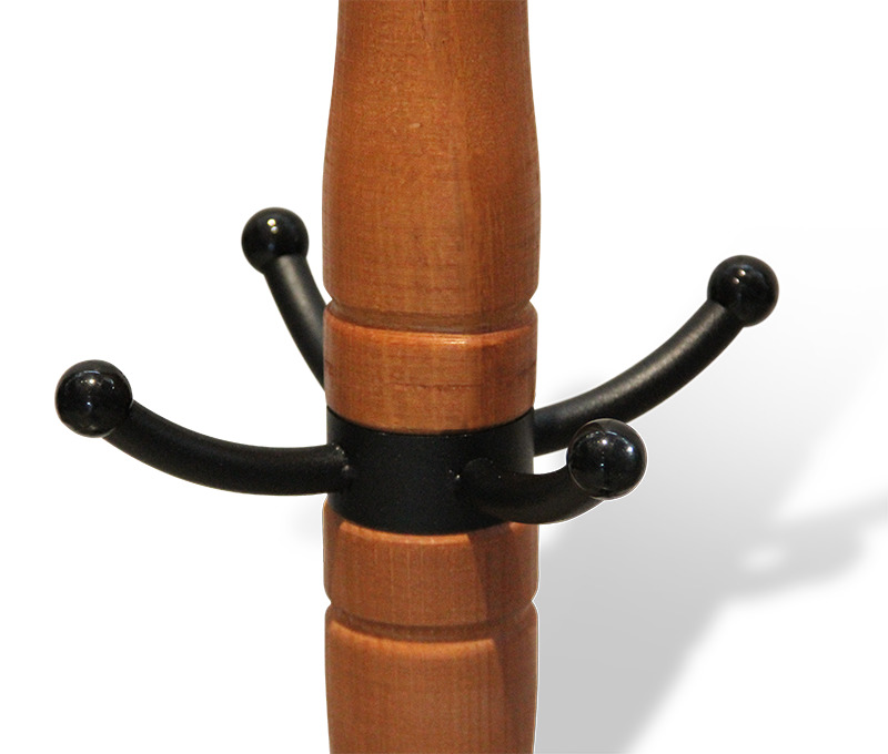 Фото - вешалка деревянная напольная sht-cr12 в прихожую с средними крючками для детей