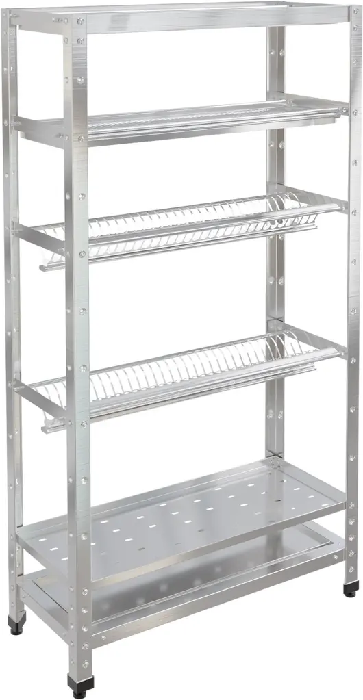 Стеллаж для сушки посуды c кассетами из нержавеющей стали RESTOINOX СТПТС-430-9/4-ЭН